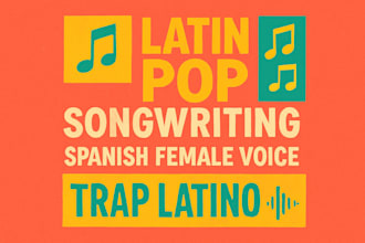 write latin pop song spanish female voice trap latino lyrics