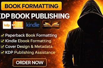 do book formatting, kdp book publishing, paper back, kindle ebook formatting