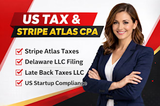 d0 stripe atlas startup taxes, delaware filings and compliance as licensed CPA