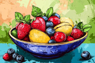 draw any desserts or food