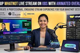 set up your whatnot live stream on obs with custom animated overlays