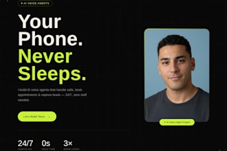 build a custom ai voice agent to handle calls, bookings, and leads