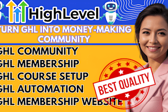 setup gohighlevel community membership course website ghl expert