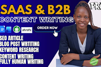 write SEO blog posts and website content for saas, tech and ecommerce brands