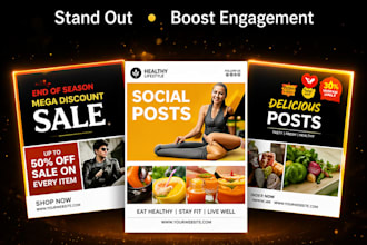 modern and eye catching instagram post design