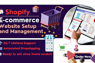 build shopify website, shopify store, website
