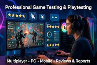 do game testing play test and review game app testing test multiplayer pc game