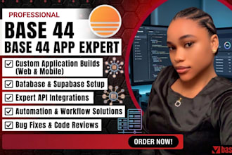 build your custom web app or mvp using base44 ai no code builder
