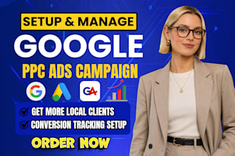 setup and manage high converting google ppc ads campaign with ga4 tracking