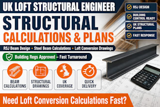 be your structural engineer for loft conversion calculations and plans UK