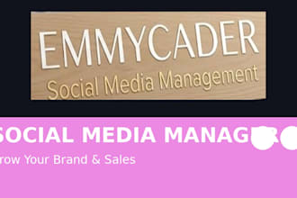 be your social media manager and create engaging content to grow sales followers