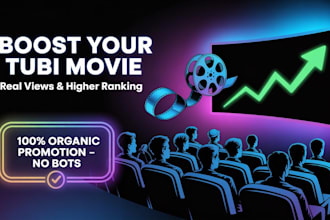 organically promote tubi movie to attract real tubi viewers and boost ranking