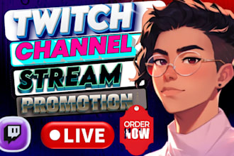 promote your twitch stream to get real live viewers and chatters