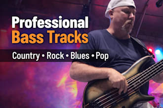 record professional bass guitar tracks for your song