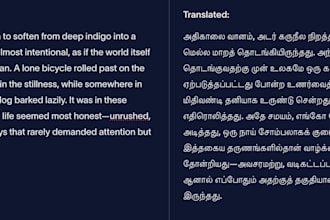 translate english to tamil and tamil to english