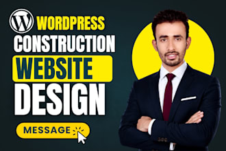 build modern wordpress construction website for contractor