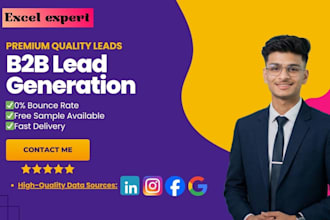 provide targeted b2b lead generation with zero bounce rate