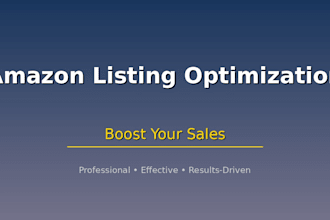 optimize your amazon listing for better sales and visibility