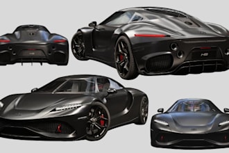 create realistic 3d car renders and automotive cgi visualization