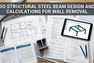 do structural steel beam design and calculations for wall removal