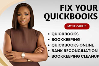fix quickbooks errors, cleanup and catch up your bookkeeping