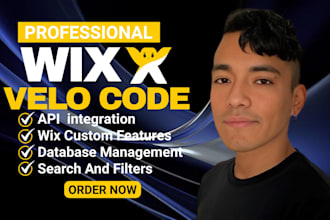 customize your wix website with wix code, wix velo, database