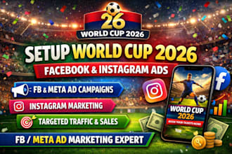 set up world cup 2026 facebook instagram ads campaign and meta marketing
