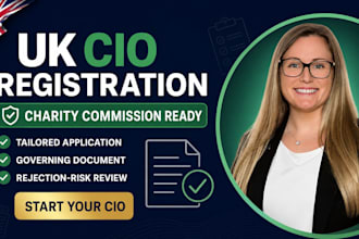 register your UK charity as a cio with the charity commission to avoid rejection