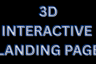 create 3d website animated website webflow website landing page front page