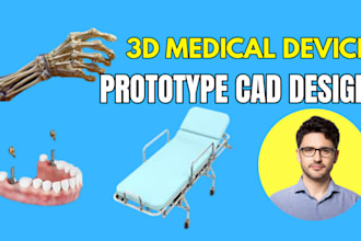 design 3d medical tens device diagnostic handheld healthcare equipment prototype