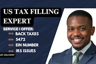 file back taxes, unfiled tax returns and fix irs penalties within 24hrs