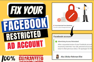 fix your facebook ad account and business manager