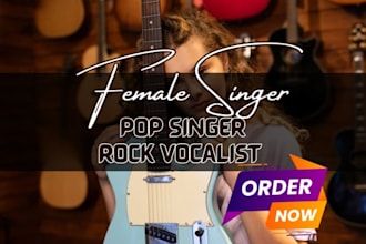 custom female pop singer edm pop ghost producer pop rock vocalist session singer