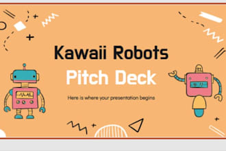 design futuristic ai pitch deck and investor deck