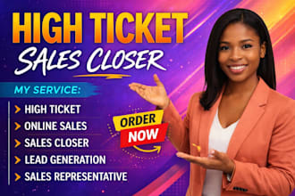 high ticket sales closer sales representative salesperson sales lead generation