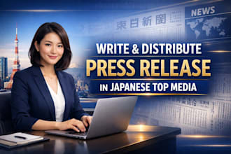 write and distribute powerful press release to top site in japan and malayasia