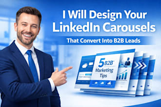 create linkedin carousel content for b2b lead generation