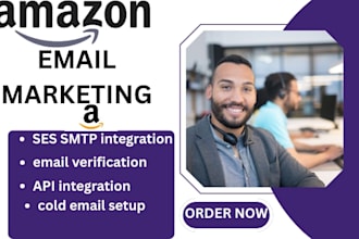 setup amazon ses domain verification SMTP integration amazon ses  email delivery