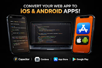 convert lovable or base44 to ios and android mobile app using capacitor cordova