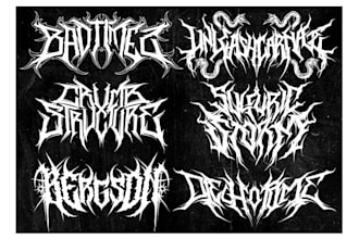 design logo death metal style