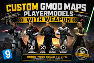 create and port gmod garrys mod playermodel with quality weapons