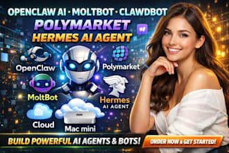 openclaw ai moltbot clawdbot polymarket hermes ai agent open claw cloud mac mini