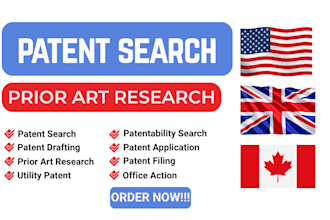 do patent search,prior art research, patentability analysis with detailed report