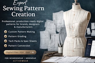 design clothing pattern and sewing pattern using clo 3d
