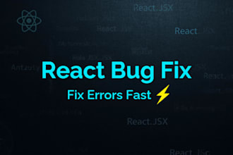 fix react js, next js bugs, errors, and issues quickly