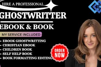be ebook writer, ghostwriter non fiction ebook writer book editor, memoir, novel