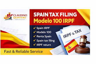 prepare spain renta tax filing modelo 100 irpf for residents and expats