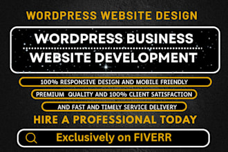build a high performance wordpress business website with gdpr focus