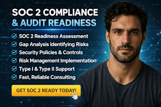 soc 2 compliance readiness, risk assessment and policy writing for cybersecurity