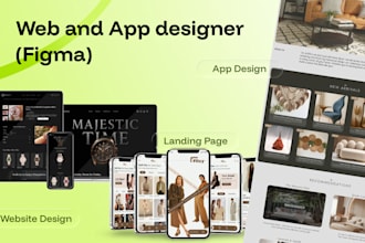 design modern website UI UX in figma